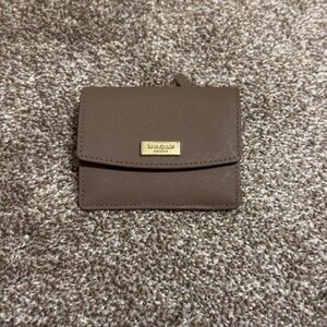 Kate Spade Tan Wallet with Gold Accent